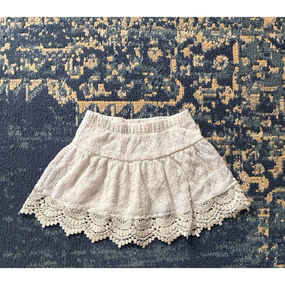 H&M Toddler Girls White Lace Skirt – Size 1½–2Y / 18-24 Months